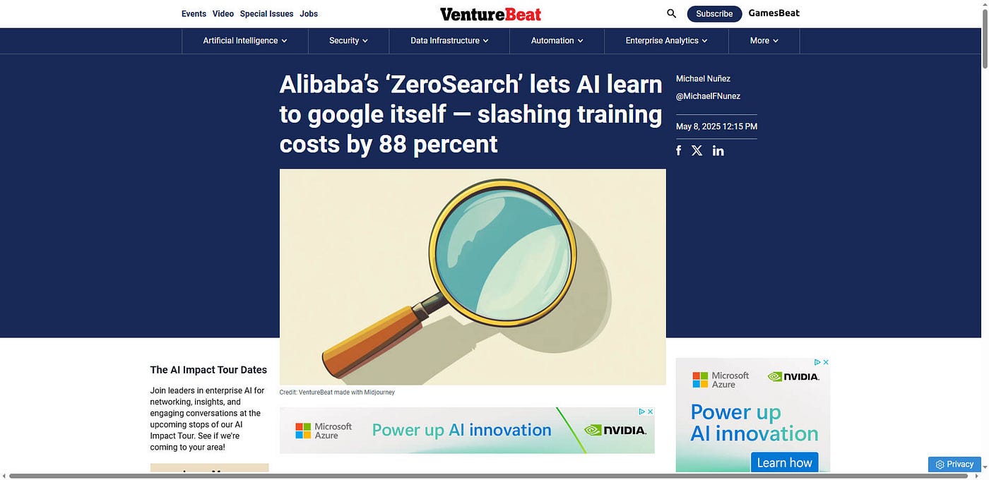 Alibaba «ZeroSearch» ёрдамида сунъий интеллектни ўқитиш харажатини 88% га қисқартирди