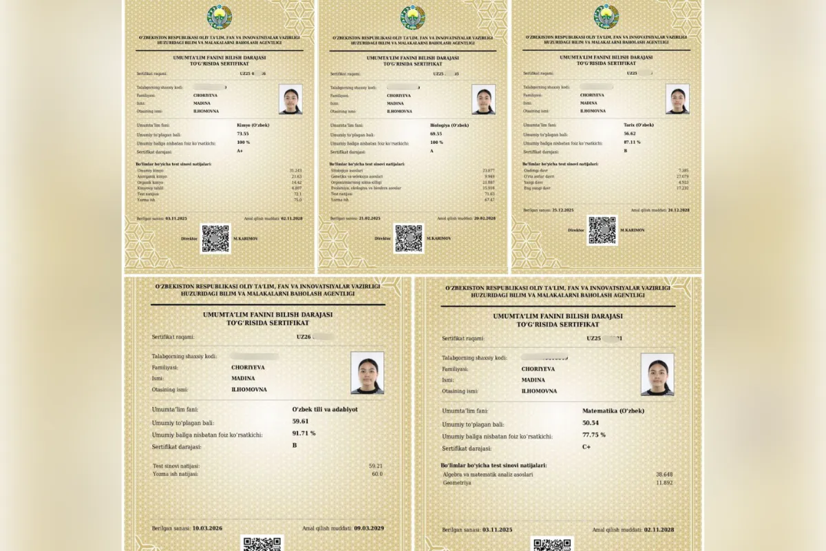 “Sertifikat uchun bitta fandan 3 yilga yaqin tayyorlandim” — muddatidan avval talaba bo‘lgan surxondaryolik o‘quvchi tajribasi