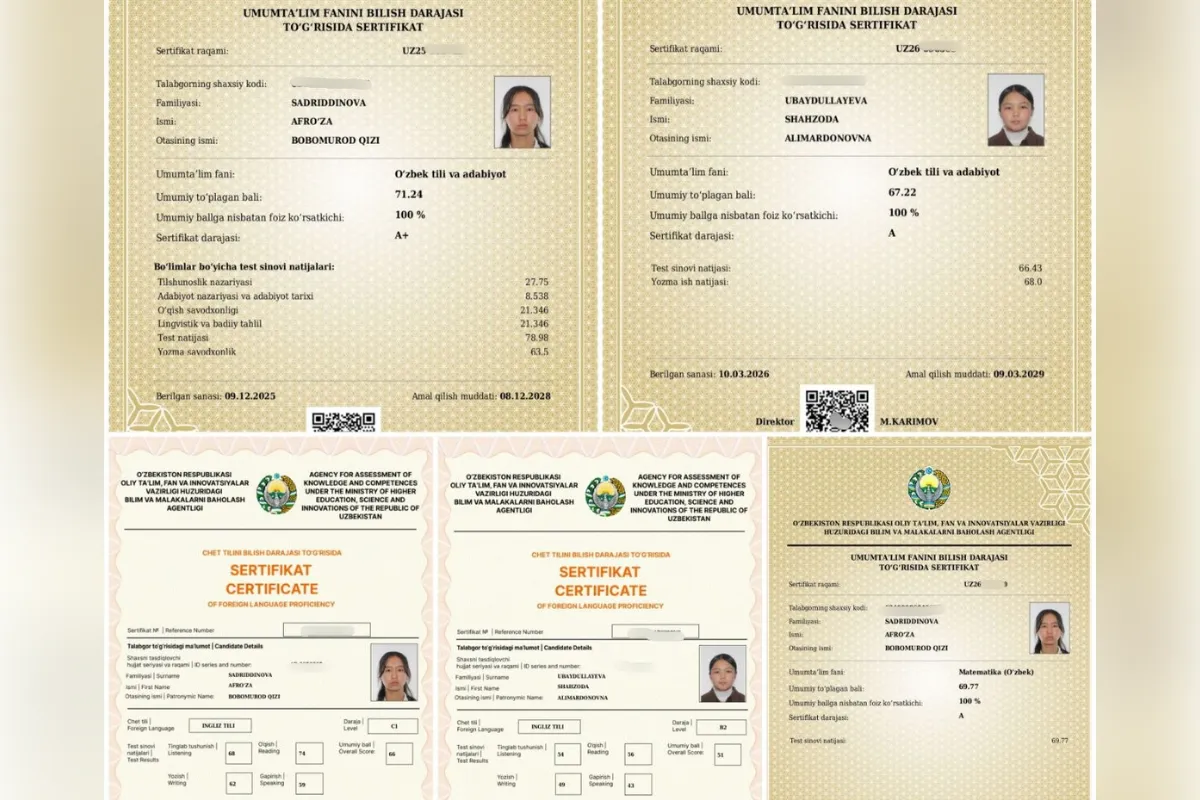 “Xatolar ustida ishladik” — angrenlik ikki dugona sertifikatlar olib, muddatidan avval talaba bo‘ldi