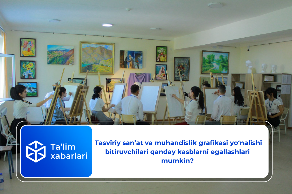 Tasviriy san’at va muhandislik grafikasi yo‘nalishi bitiruvchilari qanday kasblarni egallashlari mumkin?