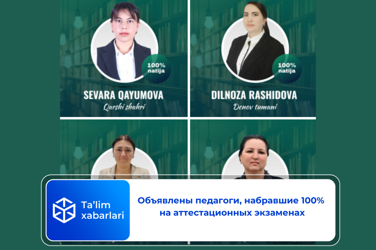 Объявлены педагоги, набравшие 100% на аттестационных экзаменах