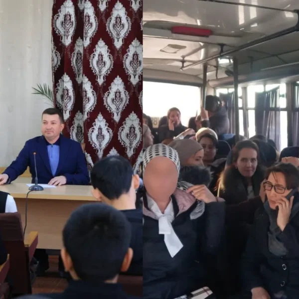 Karmanada hokim o‘qituvchilarni 1 soatga yaqin tik oyoqda ushlab turgan. Vazirlik bu holatni qoraladi