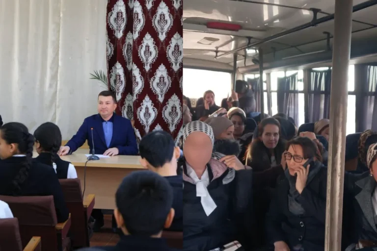 Karmanada hokim o‘qituvchilarni 1 soatga yaqin tik oyoqda ushlab turgan. Vazirlik bu holatni qoraladi
