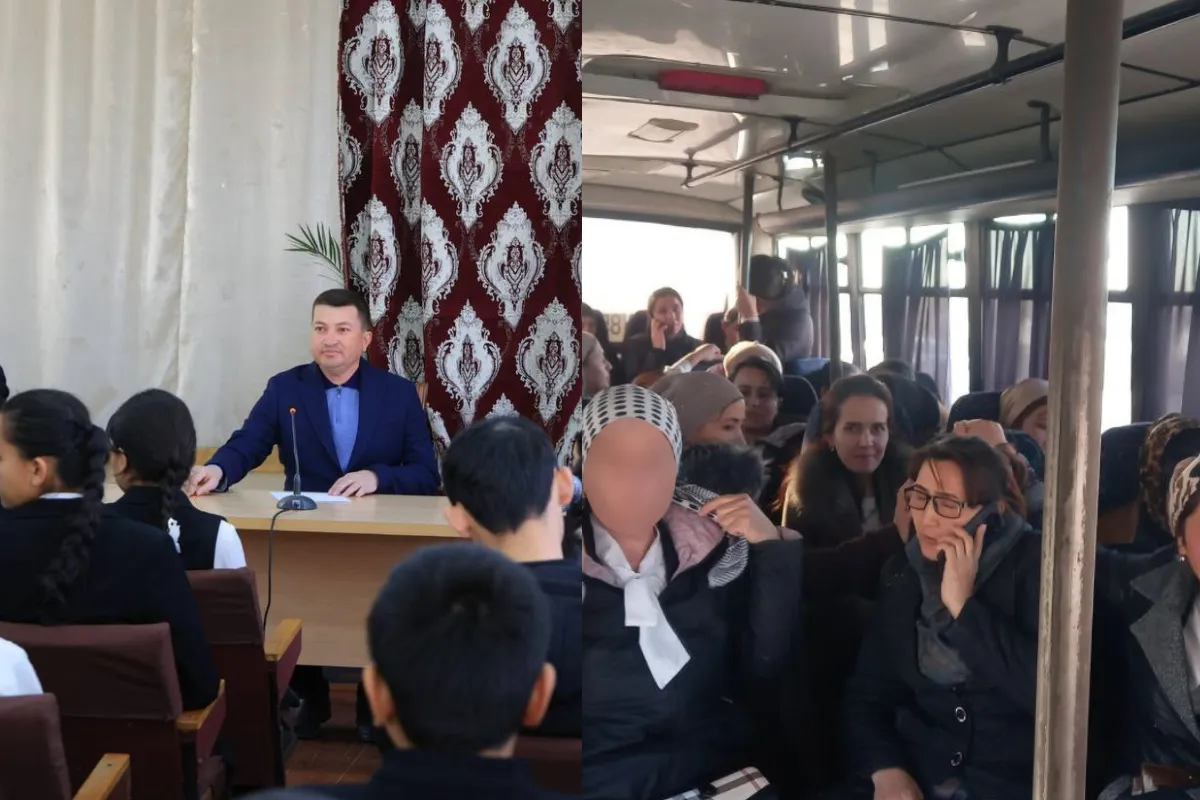 Karmanada hokim o‘qituvchilarni 1 soatga yaqin tik oyoqda ushlab turgan. Vazirlik bu holatni qoraladi