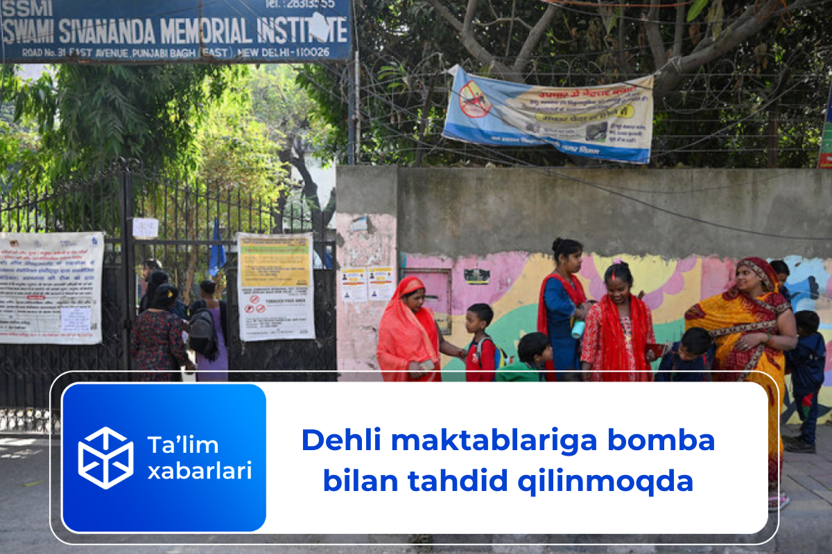 Dehli maktablariga bomba bilan tahdid qilinmoqda