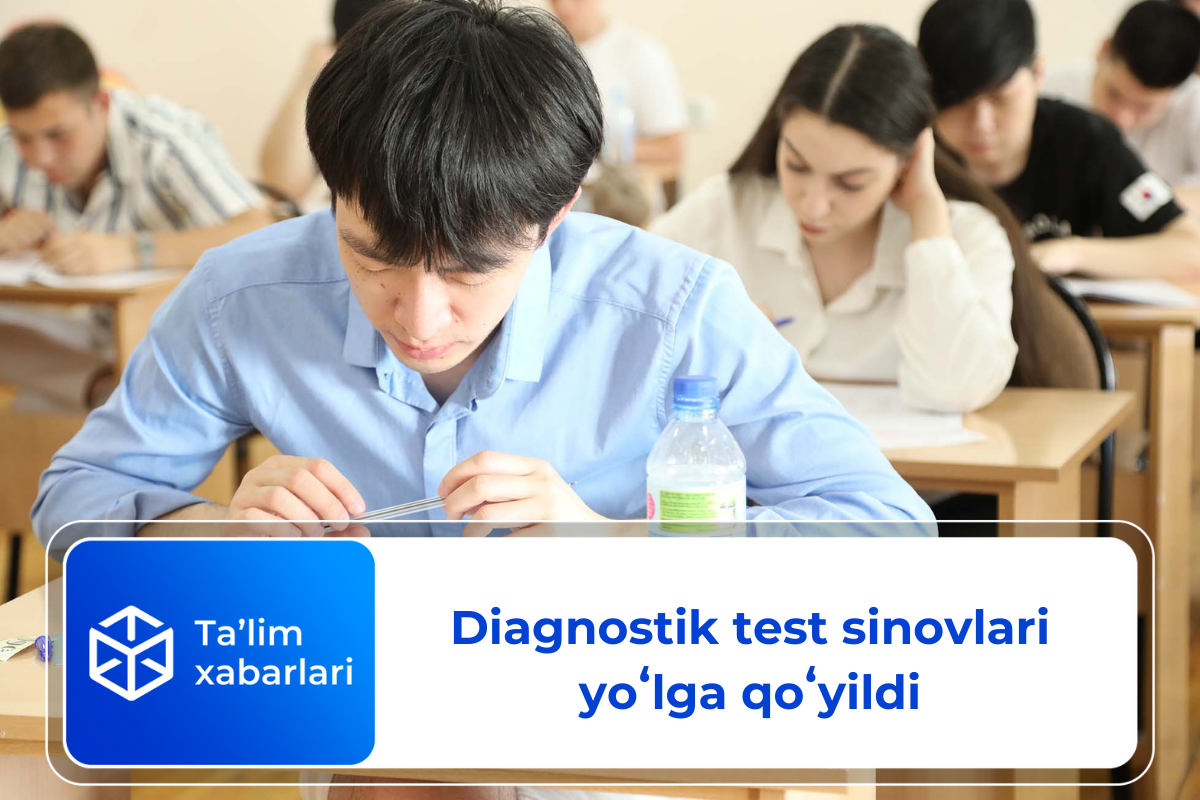 Diagnostik test sinovlari yoʻlga qoʻyildi