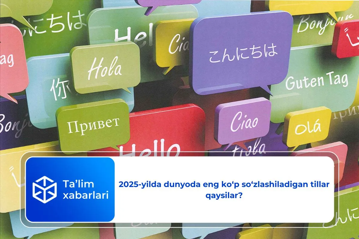 2025-yilda dunyoda eng ko‘p so‘zlashiladigan tillar qaysilar?