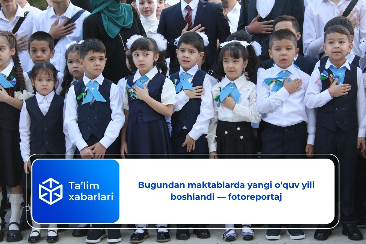 Bugundan maktablarda yangi o‘quv yili boshlandi — fotoreportaj