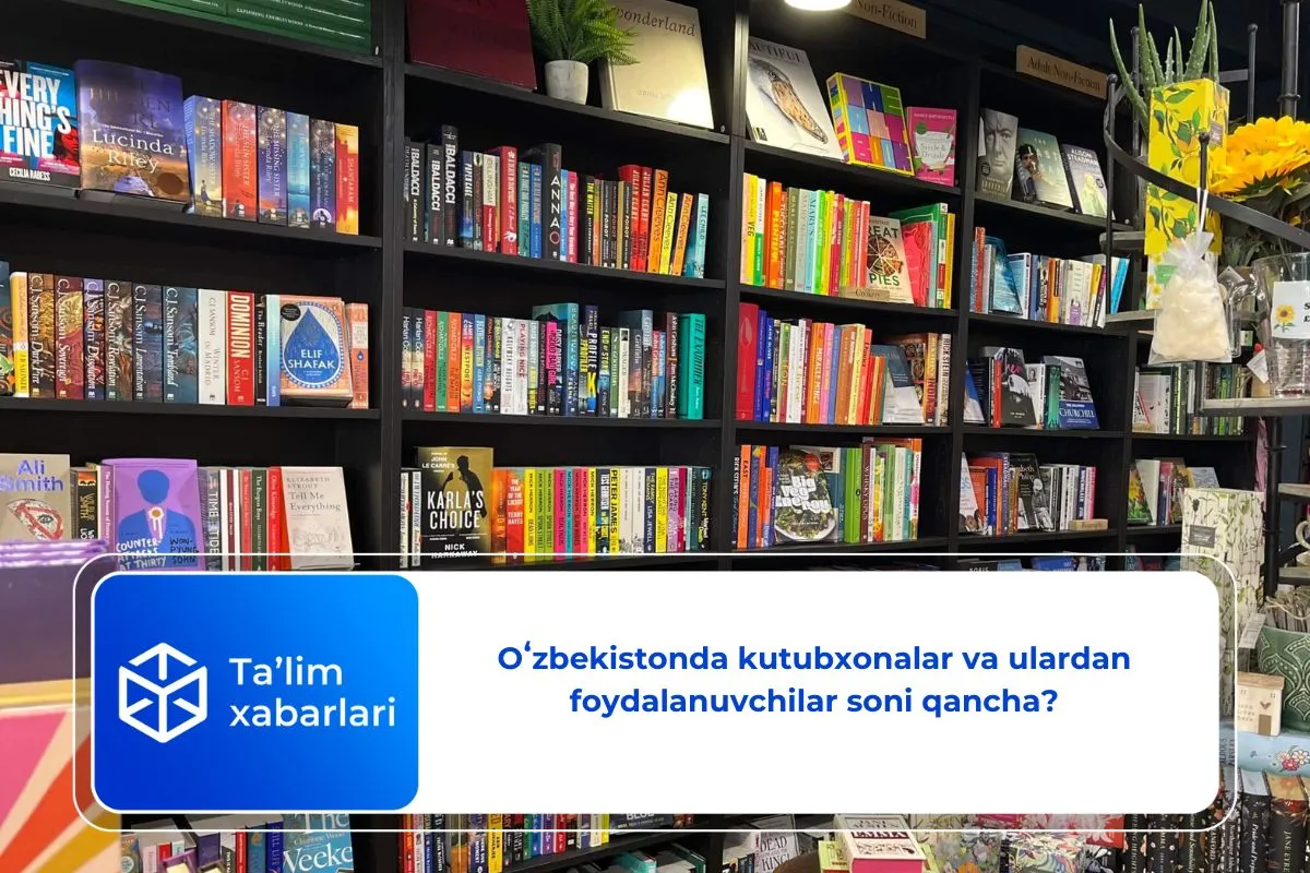 Oʻzbekistonda kutubxonalar va ulardan foydalanuvchilar soni qancha?