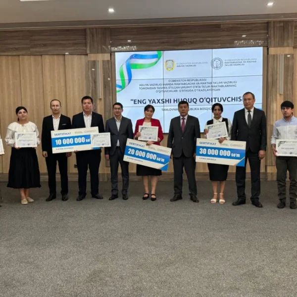 “Eng yaxshi huquq o‘qituvchisi” ko‘rik-tanlovi mart–may oylarida o‘tkaziladi