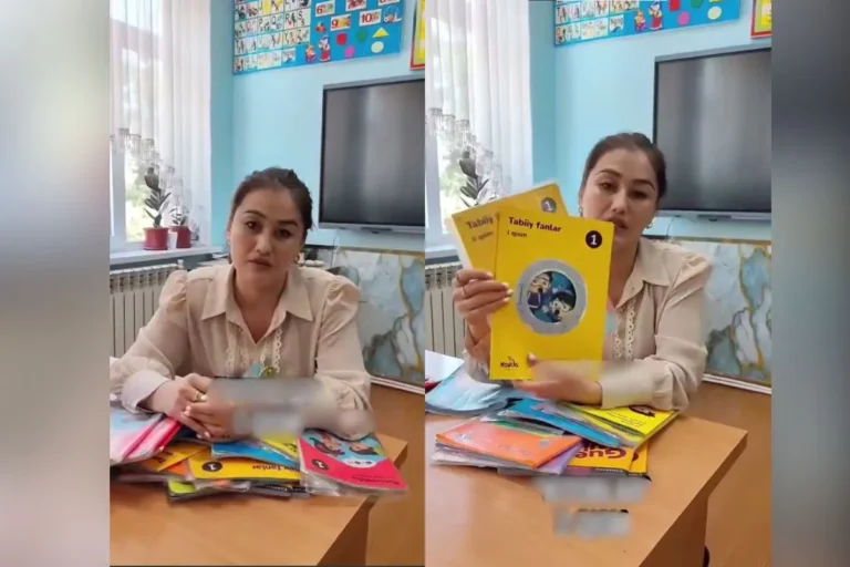 Vazirlik 1-sinfdagi barcha darsliklarni jamlab, ularning og’irligi bo’yicha qilingan videoga munosabat bildirdi