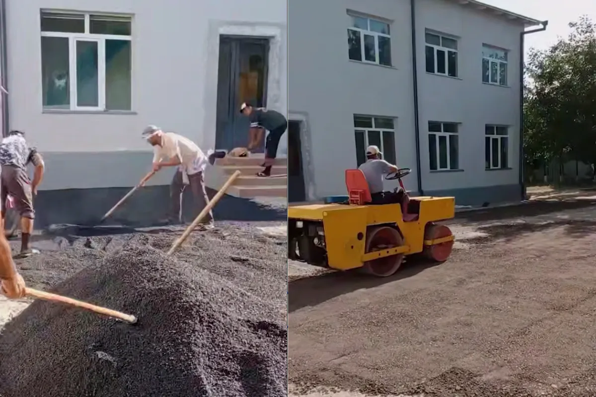 Sobiq bitiruvchilardan namunali tashabbus: Jizzaxda oʻquvchilar oʻzi tugatgan maktabni hashar yoʻli bilan ta’mirlashdi