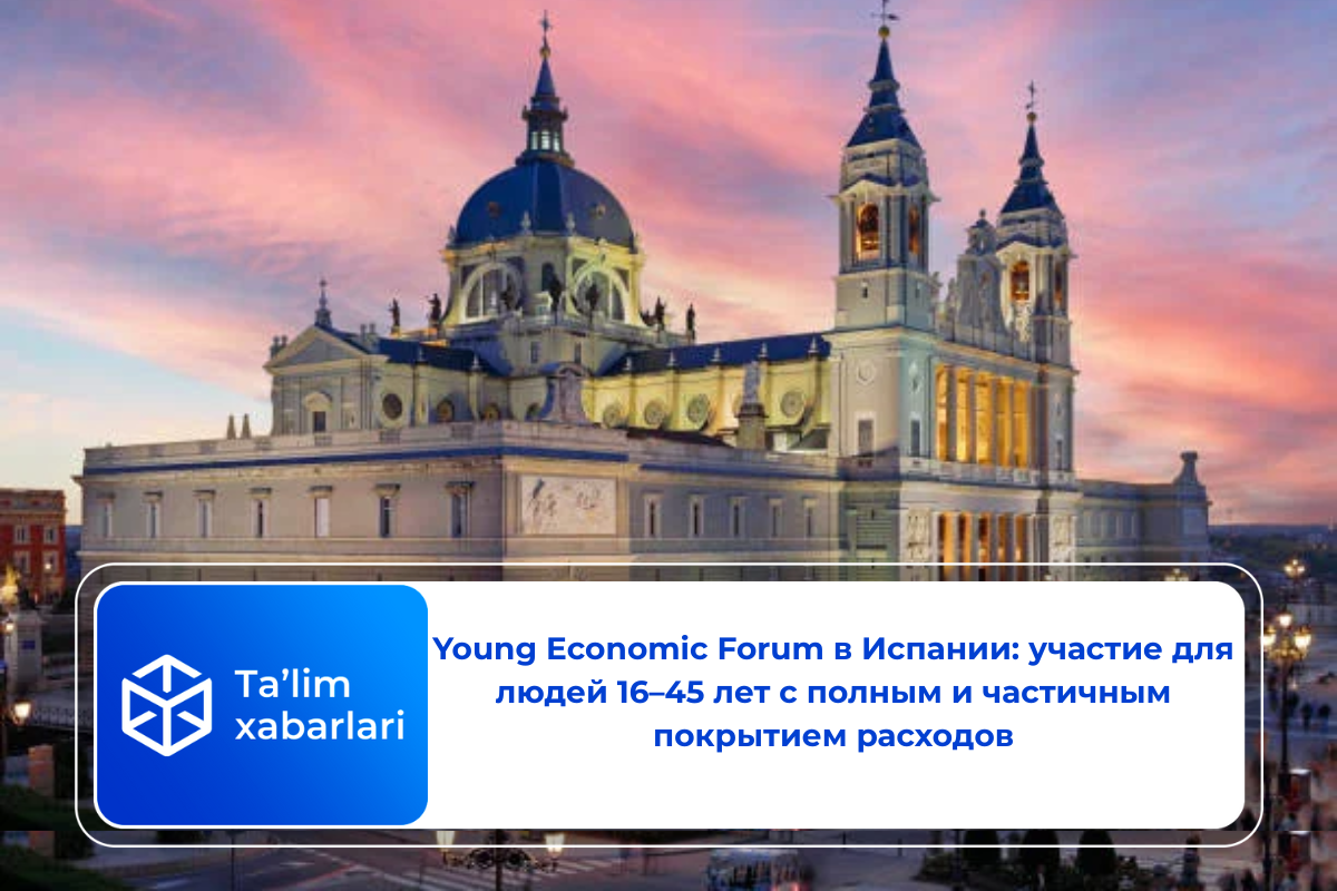 Young Economic Forum в Испании: участие для людей 16–45 лет с полным и частичным покрытием расходов