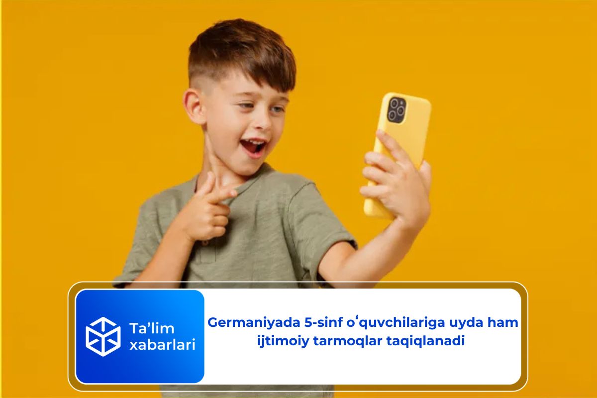 Germaniyada 5-sinf oʻquvchilariga uyda ham ijtimoiy tarmoqlar taqiqlanadi 