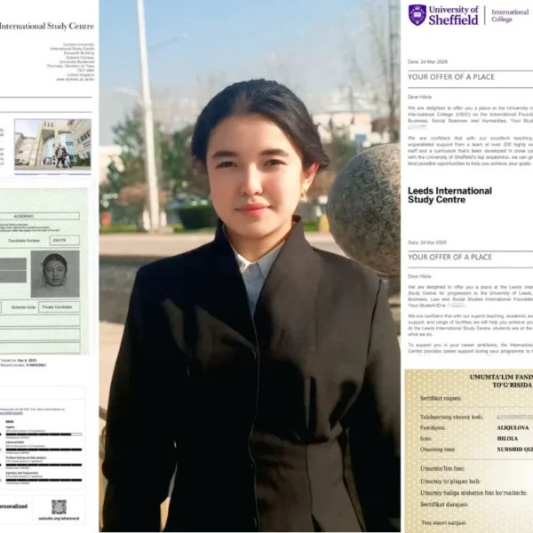 “Ilmga tikilgan sarmoya — eng zo‘r sarmoya”: 5 ta sertifikat va 3 ta TOP-100 universitetning “foundation” dasturiga qabul qilingan o‘quvchi bilan suhbat