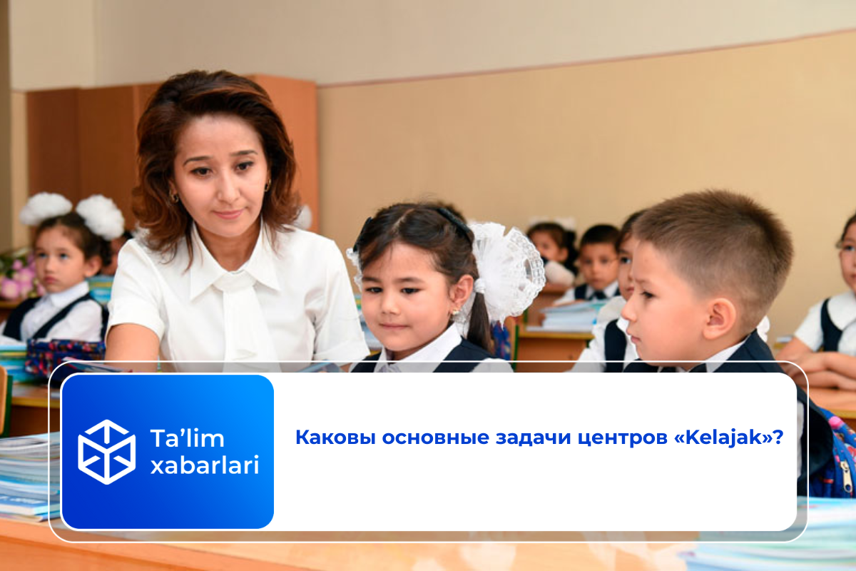 Каковы основные задачи центров «Kelajak»?