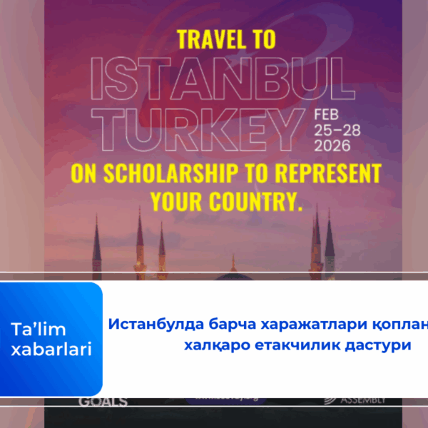 Истанбулда барча харажатлари қопланадиган халқаро етакчилик дастури