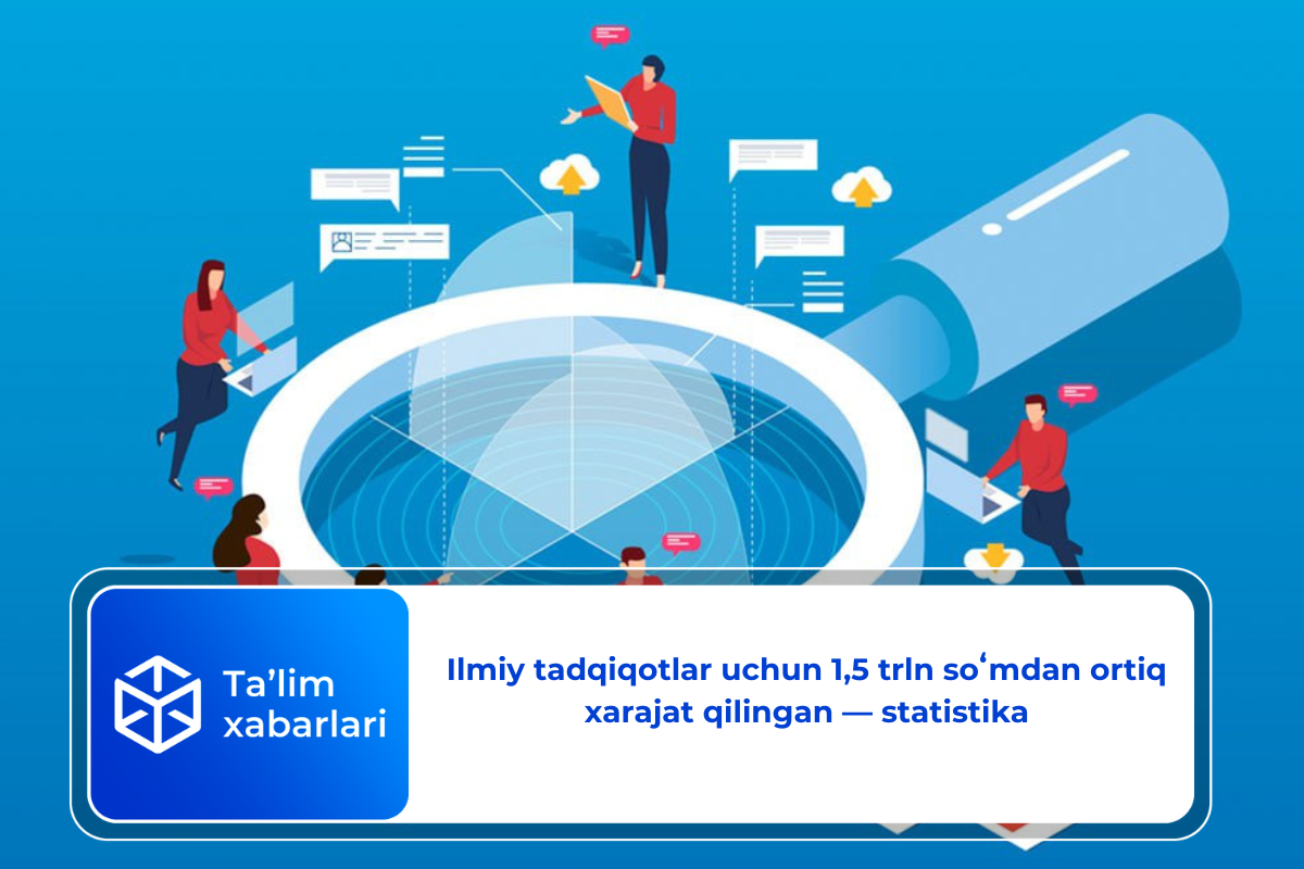 Ilmiy tadqiqotlar uchun 1,5 trln soʻmdan ortiq xarajat qilingan — statistika