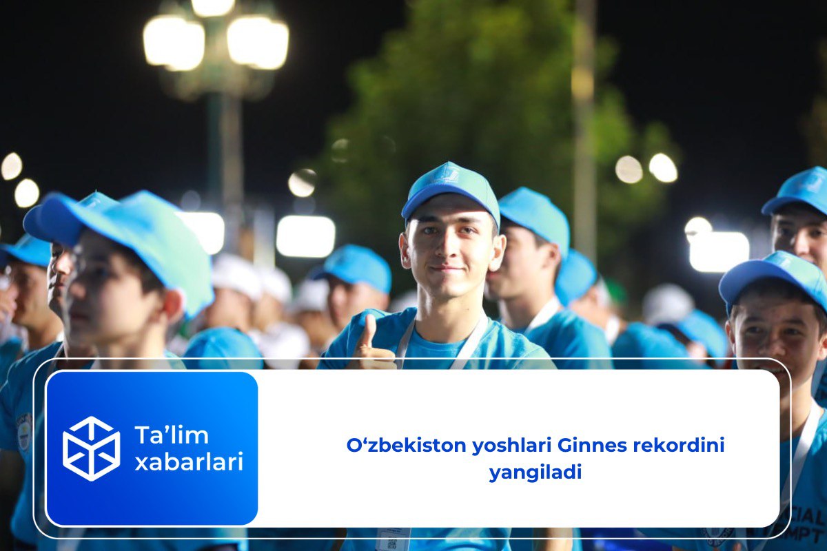 O‘zbekiston yoshlari Ginnes rekordini yangiladi