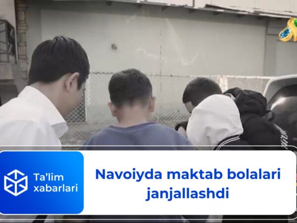 Navoiyda maktab o‘quvchilari janjallashdi(video)