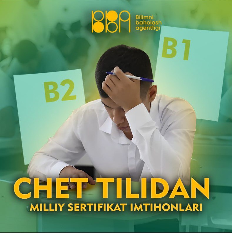 Chet tili imtihoni natijalari e’lon qilindi