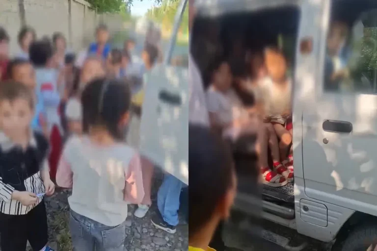 Gulistonda 30 ga yaqin bog‘cha bolasi tashilgan ‘‘bag‘rikeng’’ Damas aniqlandi
