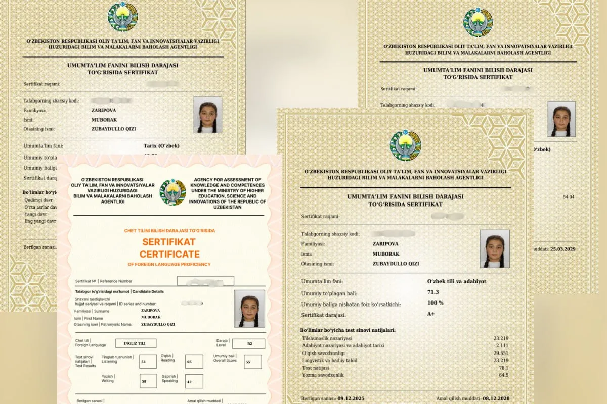 “Kechasi soat 2 da turib dars qilganman” — buxorolik o‘quvchi qiz 189 ball bilan muddatidan oldin talaba bo‘ldi