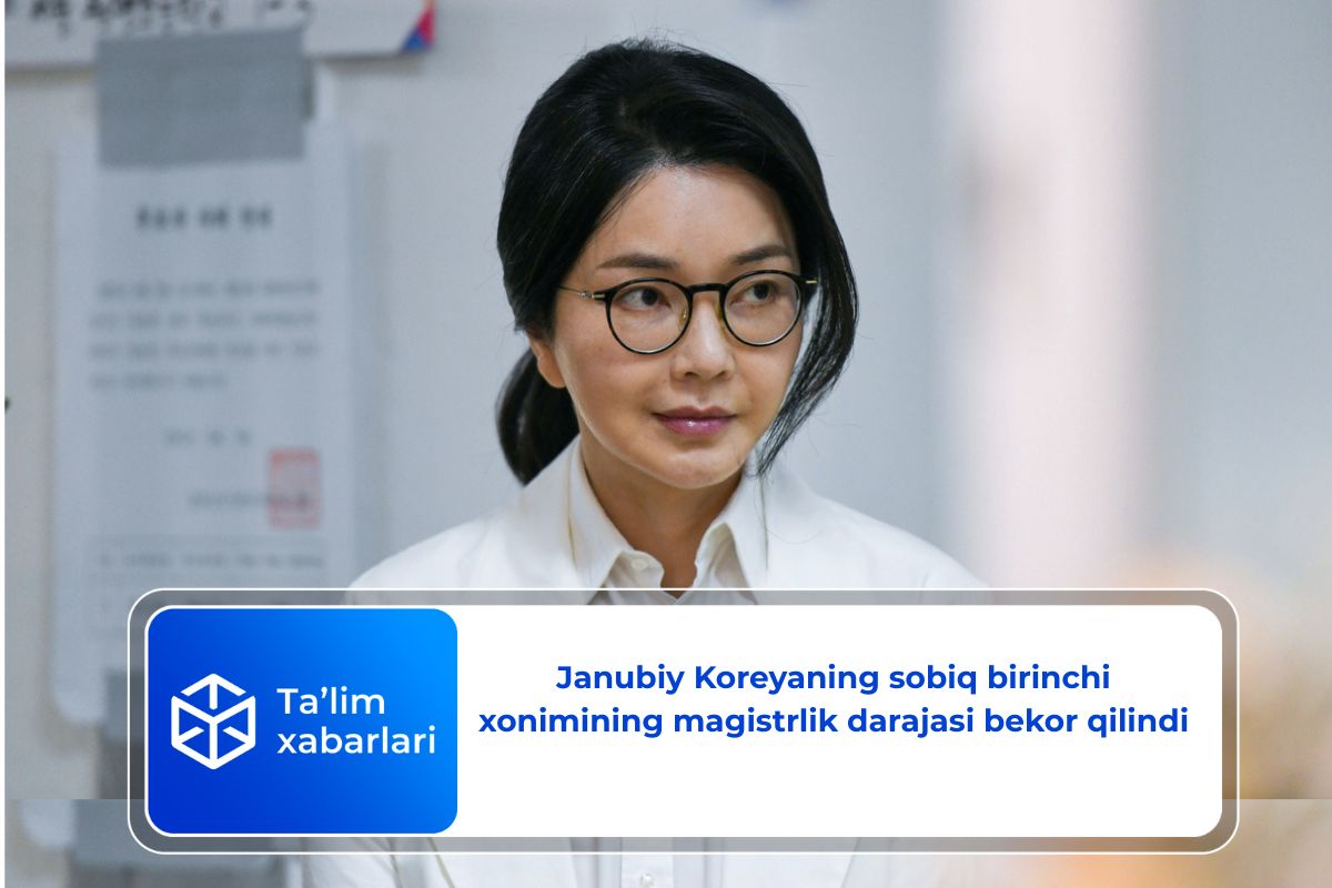 Janubiy Koreyaning sobiq birinchi xonimining magistrlik darajasi bekor qilindi