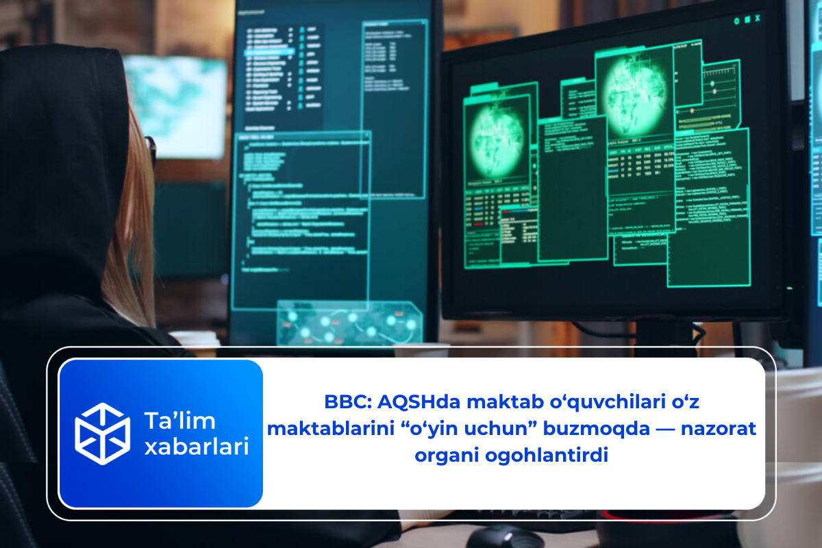 BBC: AQSHda maktab o‘quvchilari o‘z maktablarini “o‘yin uchun” buzmoqda — nazorat organi ogohlantirdi