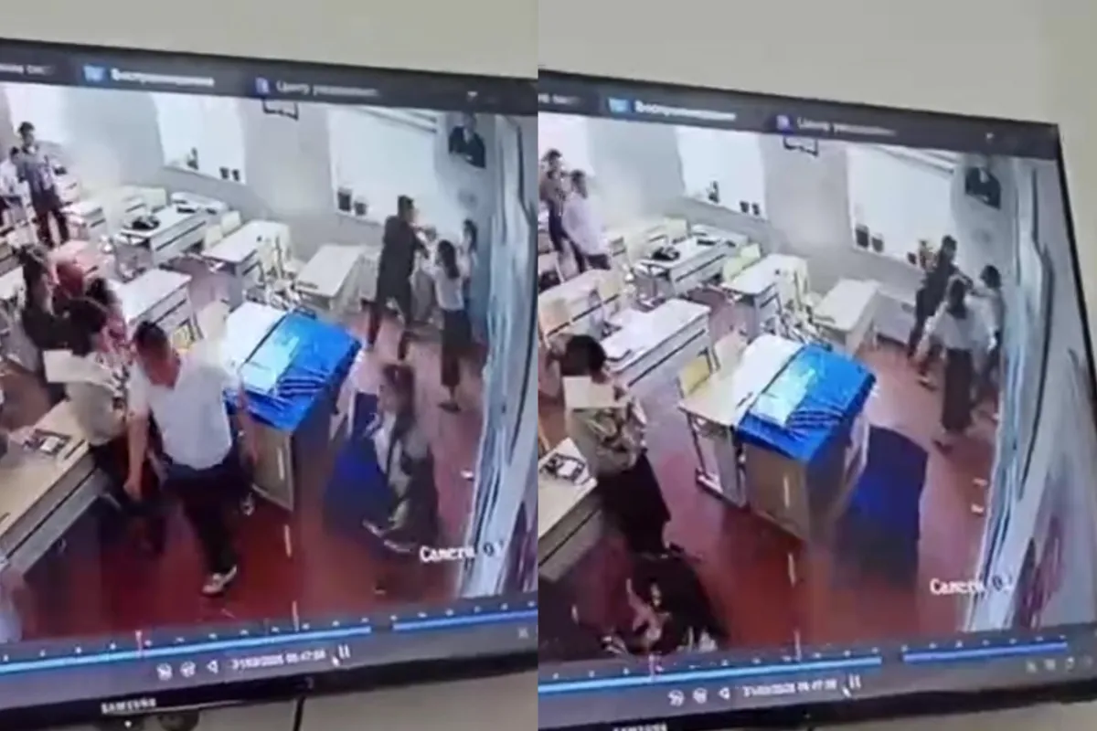 Sirdaryodagi maktabda 11-sinf bola sinfdosh qizni kaltaklagani aytilmoqda (video)