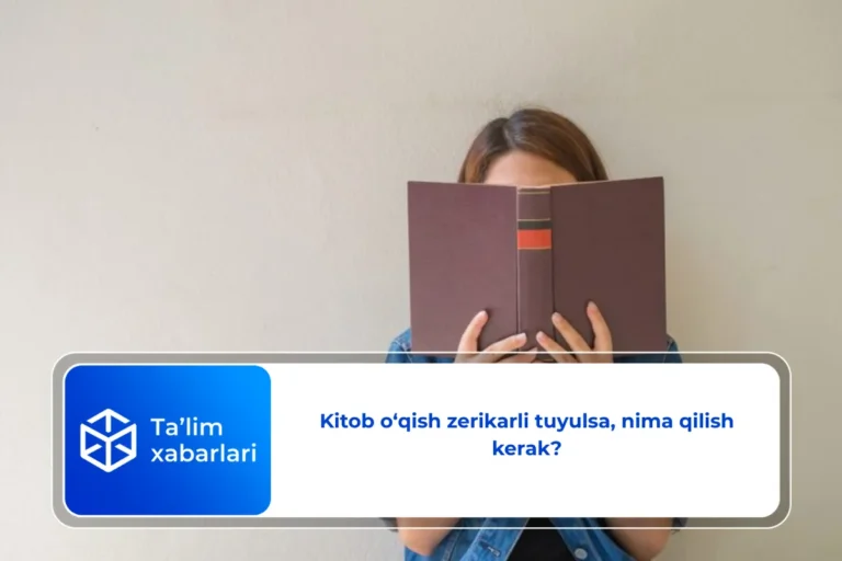 Kitob o‘qish zerikarli tuyulsa, nima qilish kerak?