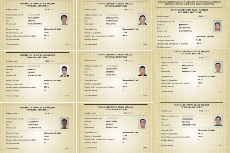 Bir maktabning 90 nafar o‘quvchisi matematika fanidan milliy sertifikatlarni qo‘lga kiritdi