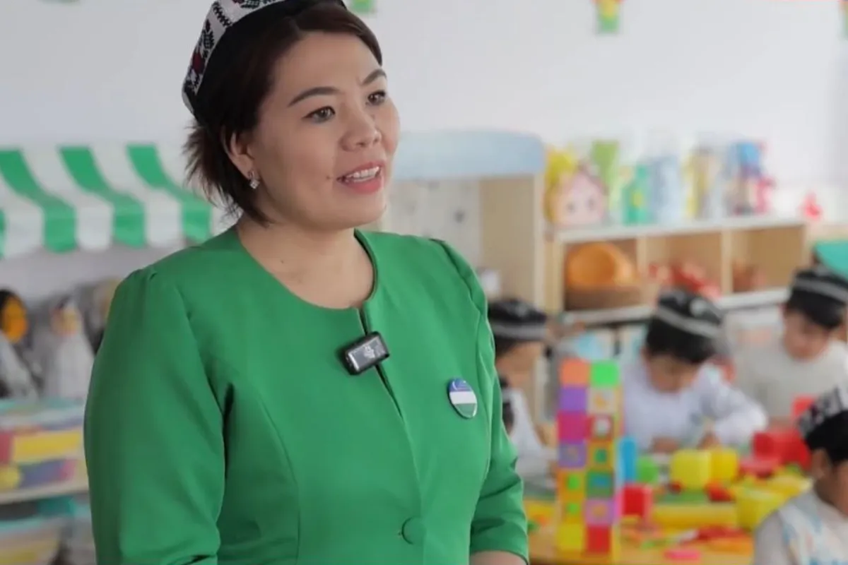 Namanganda 1 000 dollar maosh olayotgan bog‘cha tarbiyachisi (video)