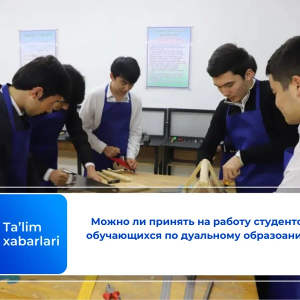 Можно ли принять на работу студентов, обучающихся по дуальному образоанию?