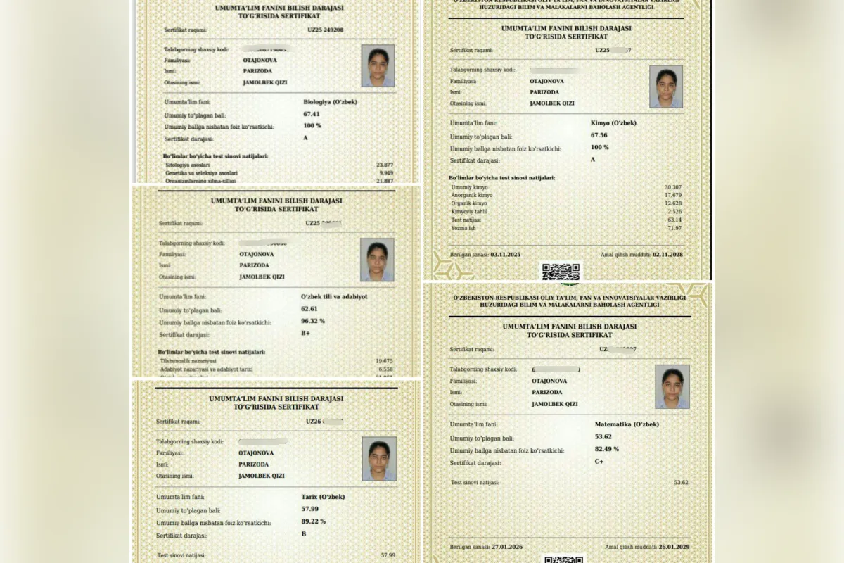 “Maktabning o‘zi ham yetarli — agar sifatga e’tibor berilsa”: xorazmlik o‘quvchi muddatidan avval talaba bo‘ldi