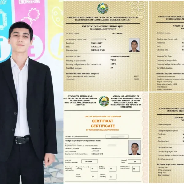 “Savollar qiyin bo‘lmaydi, tayyorgarlik yetarli bo‘lishi kerak” – 189 ballni naqd qilgan o‘quvchi