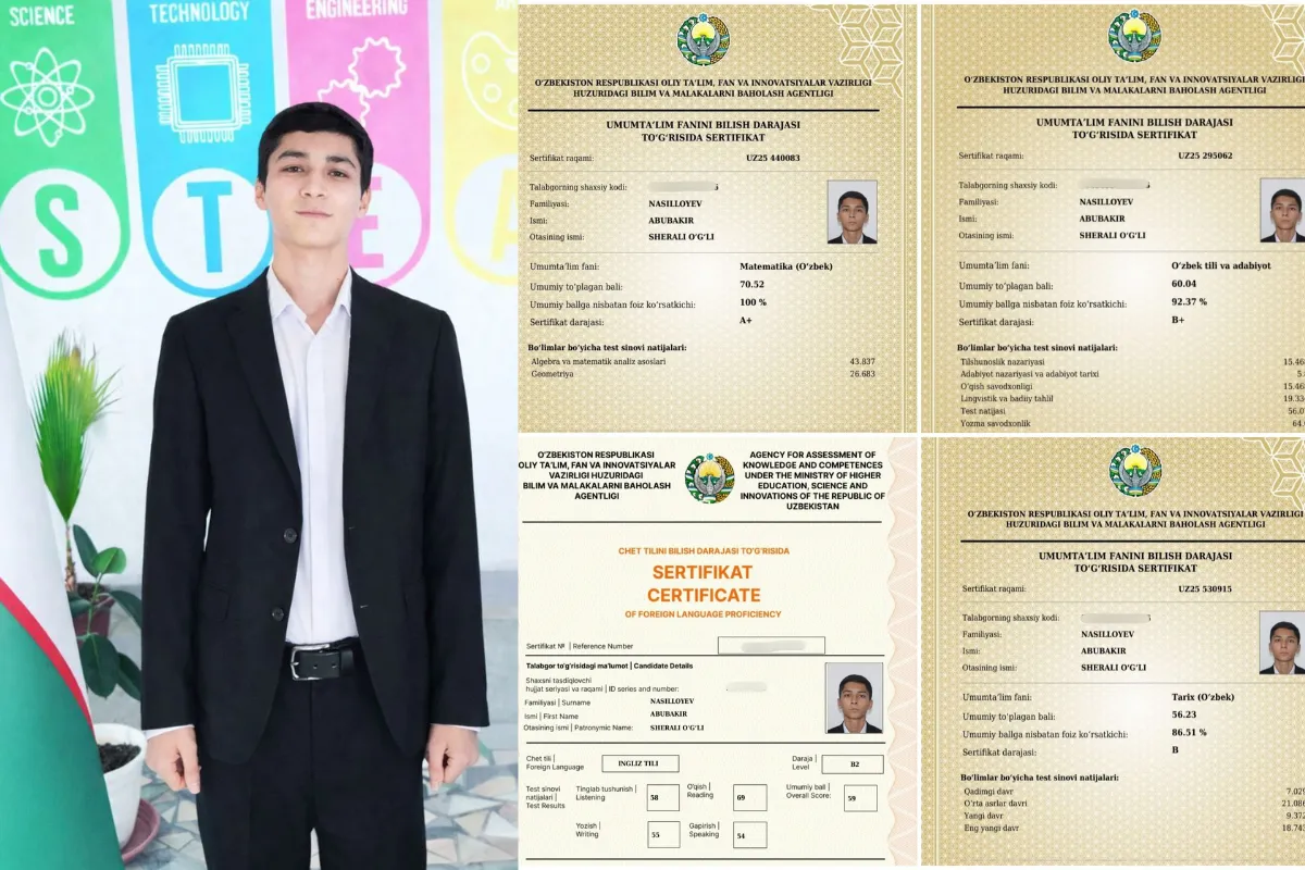 “Savollar qiyin bo‘lmaydi, tayyorgarlik yetarli bo‘lishi kerak” – 189 ballni naqd qilgan o‘quvchi