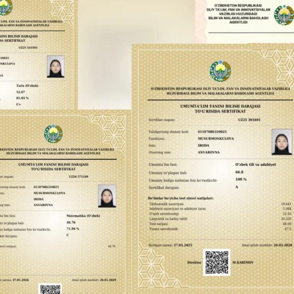 “Maqsadim aniq bo‘lgani uchun ortga chekinmadim” — surxondaryolik milliy sertifikat sohibasi bilan suhbat