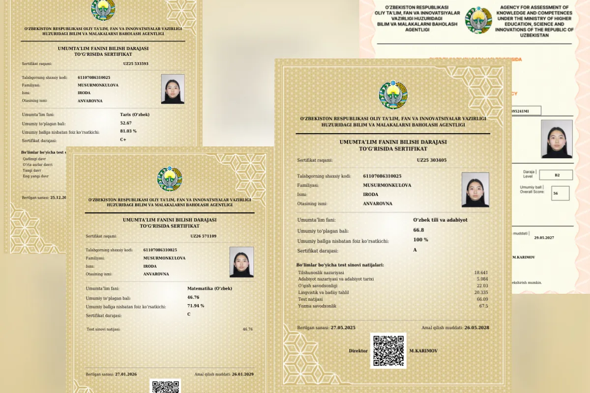 “Maqsadim aniq bo‘lgani uchun ortga chekinmadim” — surxondaryolik milliy sertifikat sohibasi bilan suhbat