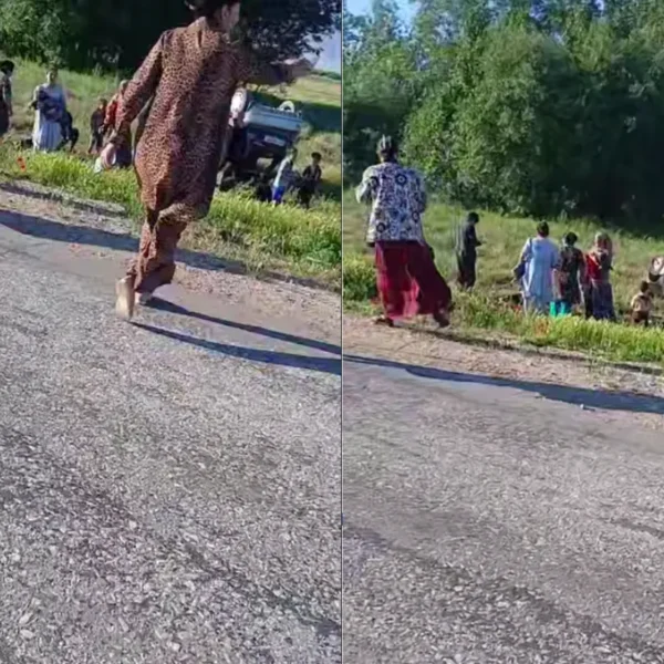 13 nafar bolani Matizda bog‘chaga olib ketayotgan ayol YTH ga uchradi