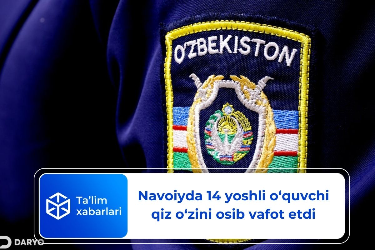Navoiyda 14 yoshli o‘quvchi qiz o‘zini osib vafot etdi