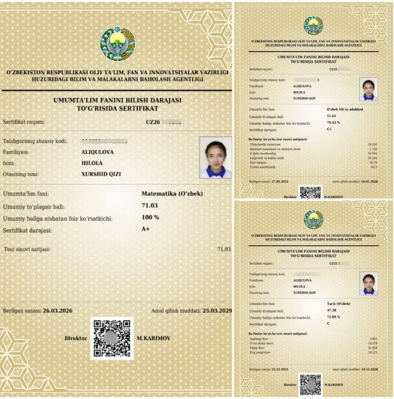“Ilmga tikilgan sarmoya — eng zo‘r sarmoya”: 5 ta sertifikat va 3 ta TOP-100 universitetning “foundation” dasturiga qabul qilingan o‘quvchi bilan suhbat