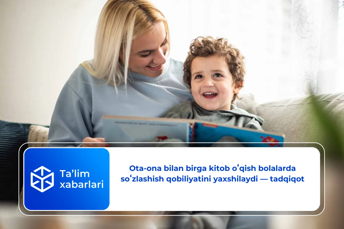 Ota-ona bilan birga kitob oʻqish bolalarda soʻzlashish qobiliyatini yaxshilaydi — tadqiqot