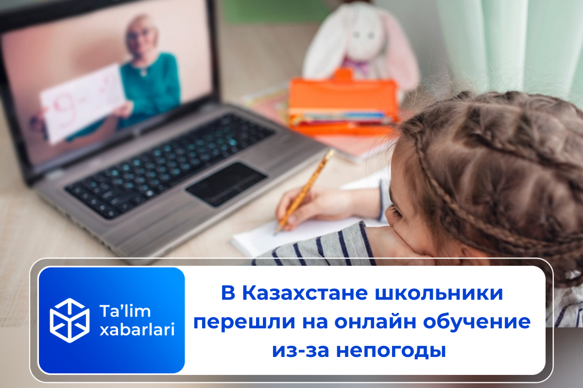 В Казахстане школьники перешли на онлайн обучение из-за непогоды