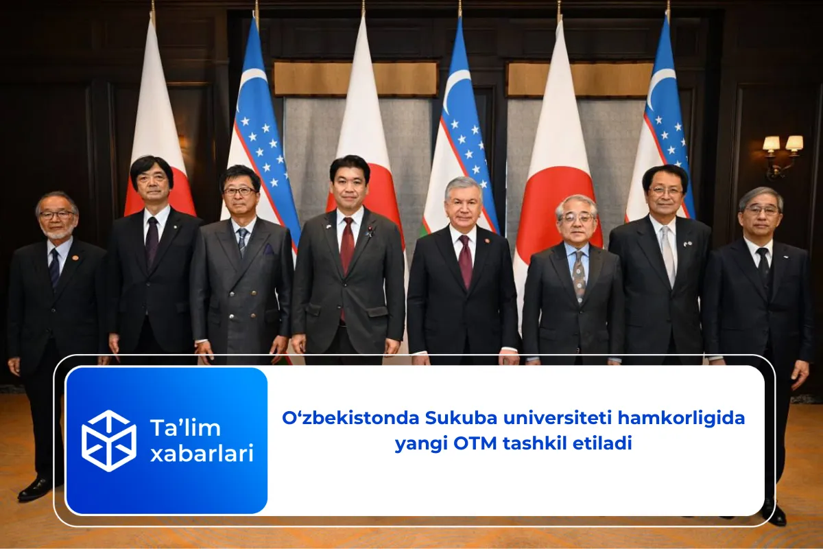 O‘zbekistonda Sukuba universiteti hamkorligida yangi OTM tashkil etiladi