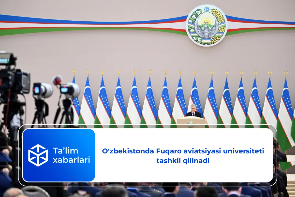 O‘zbekistonda Fuqaro aviatsiyasi universiteti tashkil qilinadi