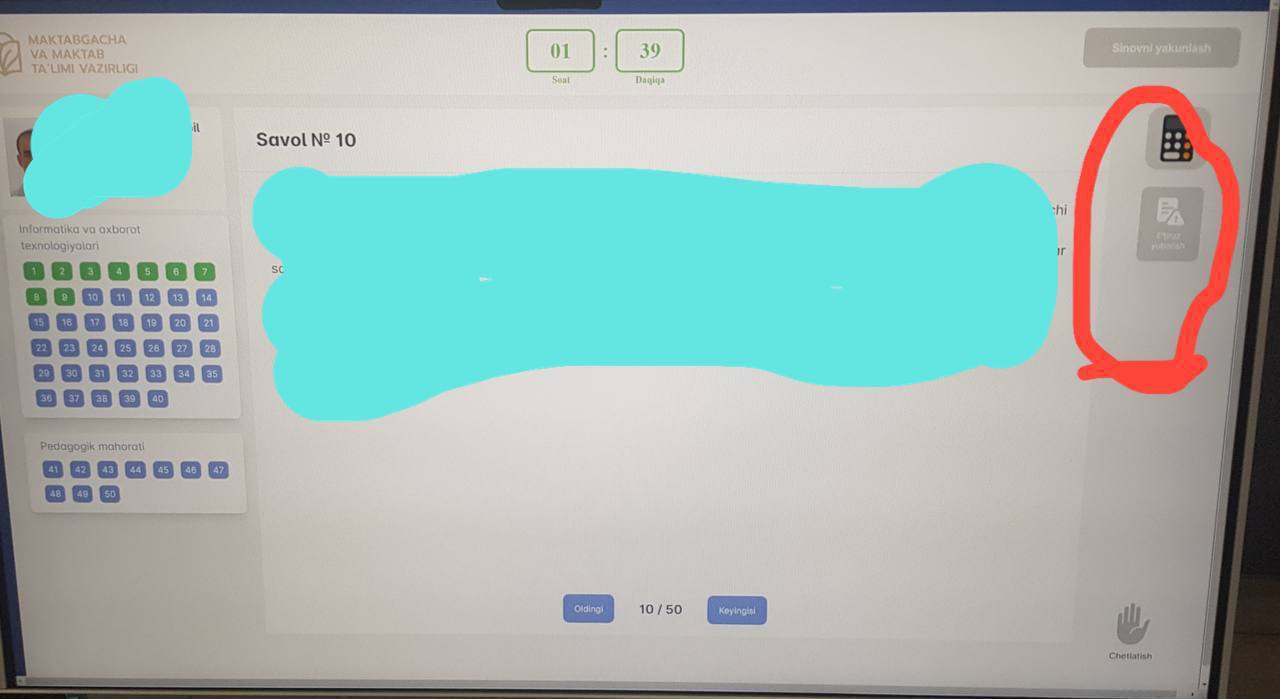 Endi toifa testlari boʻyicha e’tirozlarni dasturdan chiqmagan holda ham yuborish mumkin