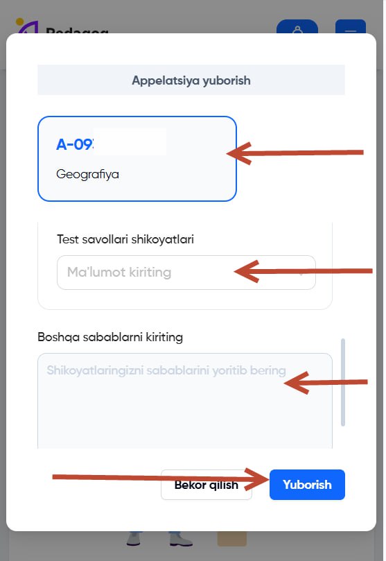 Attestatsiyadan norozi pedagoglar onlayn shaklda apellyatsiya yuborishi mumkin