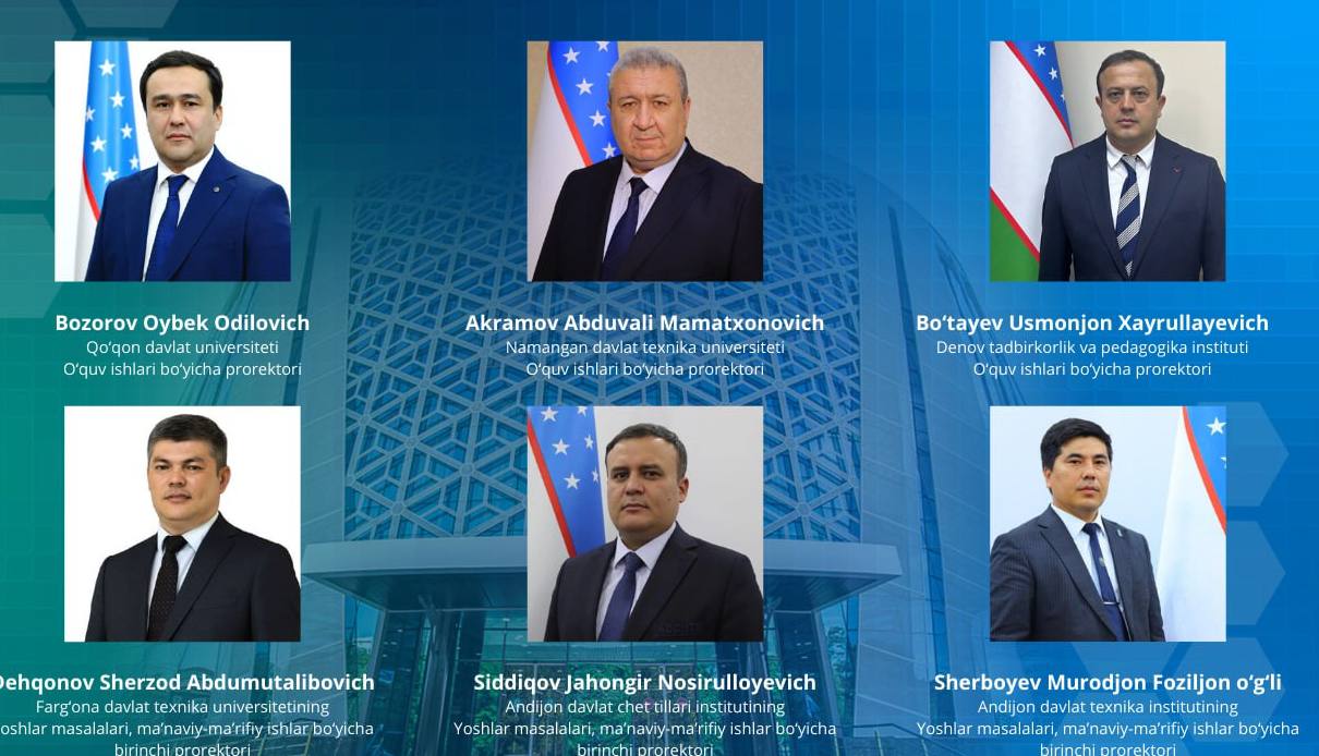 Qator OTM larda prorektor lavozimiga tayinlovlar bo‘ldi