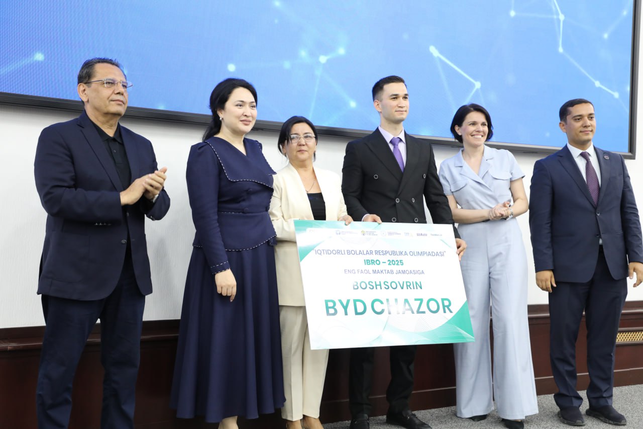 Iqtidorli bolalar respublika olimpiadasi (IBRO–2025) ning g‘oliblarini taqdirlash marosimi bo‘lib o‘tdi